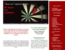 Tablet Screenshot of abacusjobs.com